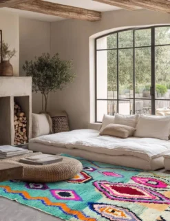 Tapis Berbère Style Boho - 287 x 187 cm