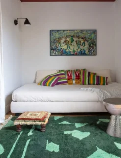 Tapis Berbère Vert Contemporain - 300 x 246 cm