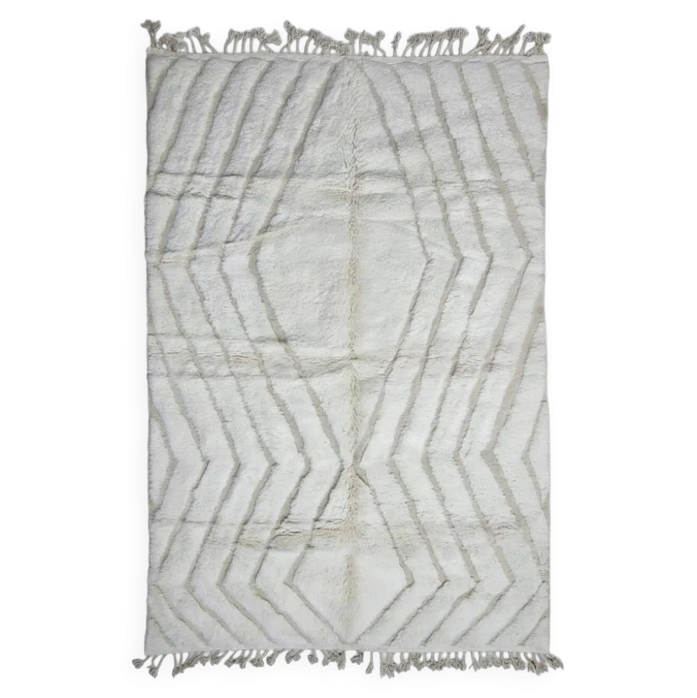 Tapis blanc Berbère - 300 x 196 cm