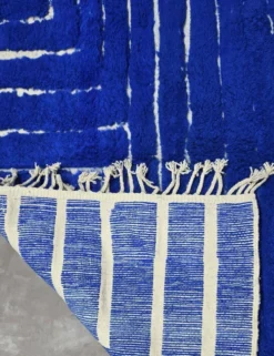 Tapis Bleu Contemporain - 300 x 237 cm