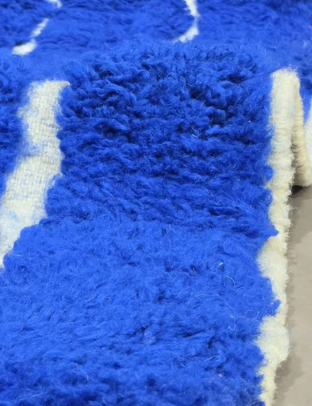 Tapis Bleu Contemporain - 300 x 237 cm