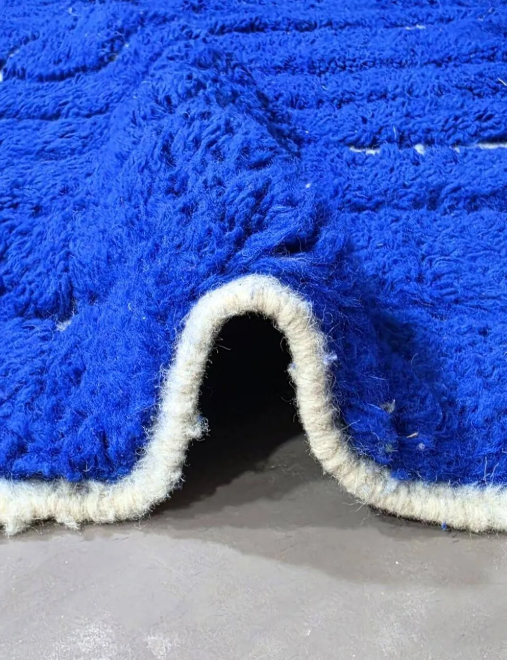 Tapis Bleu Contemporain - 300 x 237 cm
