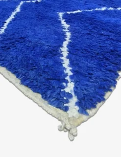 Tapis Bleu Contemporain - 303 x 245 cm