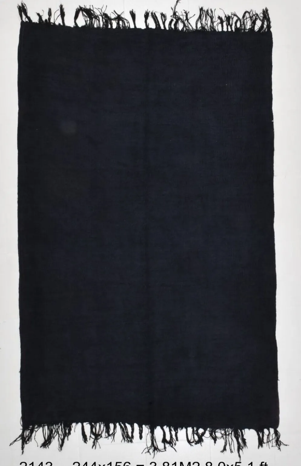 Tapis Blue Marine, Kilim Vintage en Laine 156x244 cm