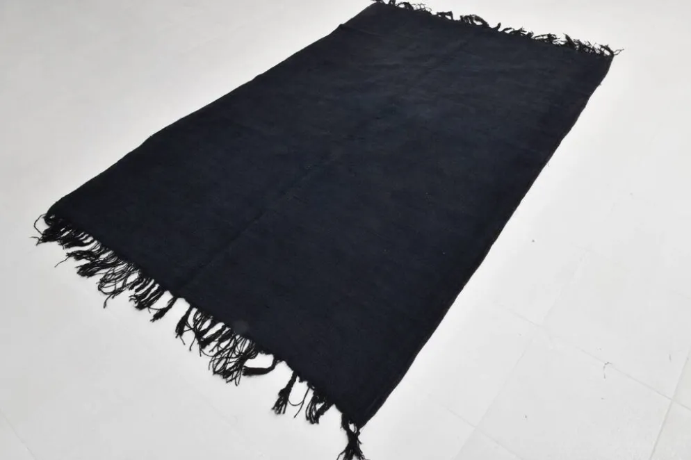 Tapis Blue Marine, Kilim Vintage en Laine 156x244 cm