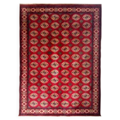 Tapis Boukhara Turkmène traditionnel noué à la main. Asie centrale