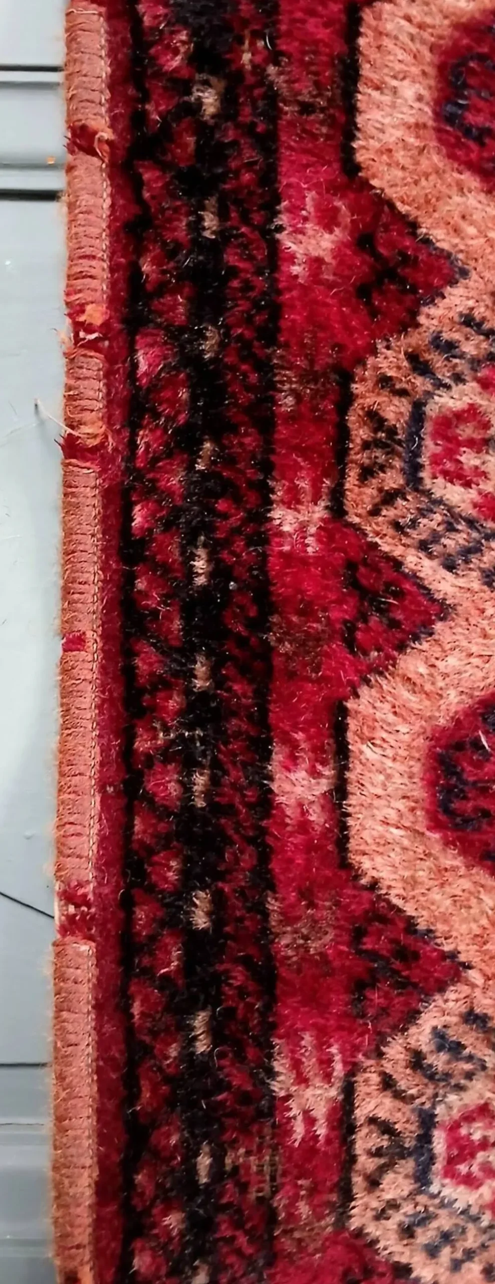 Tapis Boukhara Turkmène traditionnel noué à la main. Asie centrale