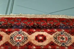 Tapis Boukhara Turkmène traditionnel noué à la main. Asie centrale