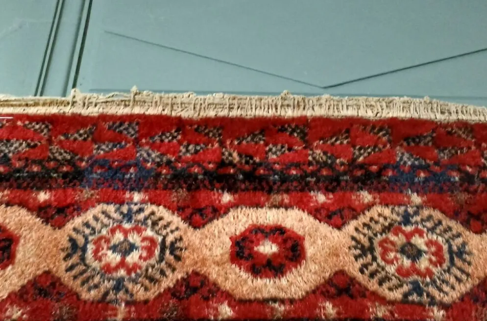 Tapis Boukhara Turkmène traditionnel noué à la main. Asie centrale