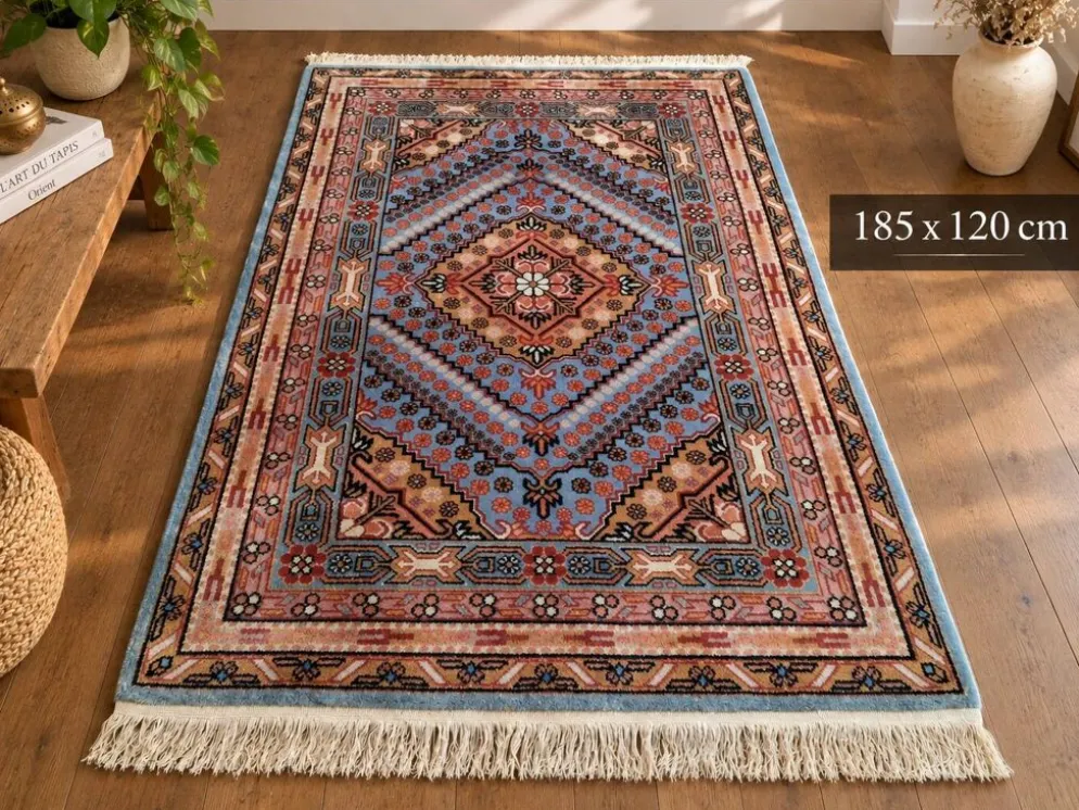 Tapis Chinois Sinkiang fait main 185x120cm