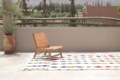 Tapis coloré fait main