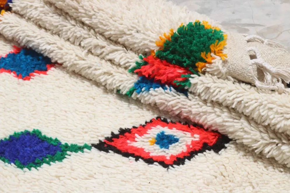 Tapis coloré fait main