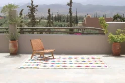 Tapis coloré fait main