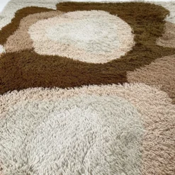 Tapis coloré psychédélique par Desso Pays-Bas Danemark 1970