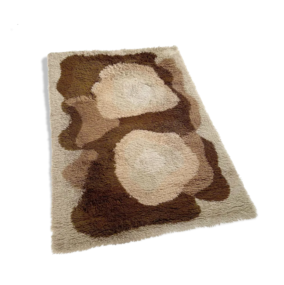 Tapis coloré psychédélique par Desso Pays-Bas Danemark 1970