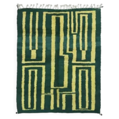 Tapis Contemporain vert - 292 x 255 cm