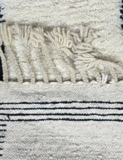 Tapis Corridor Blanc et Noir - 193 x 54 cm