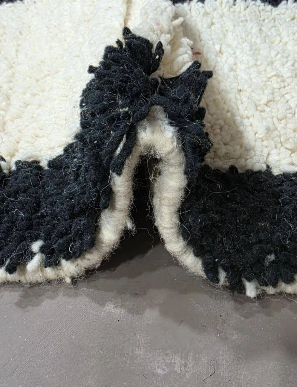 Tapis Corridor Blanc et Noir - 193 x 54 cm