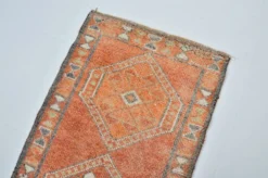 Tapis couloir Oushak vintage sku 3545