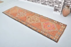 Tapis couloir Oushak vintage sku 3545