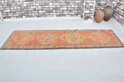 Tapis couloir Oushak vintage sku 3545