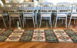 Tapis coureur kilim fait main au design traditionnel