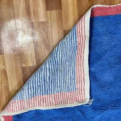 Tapis de atlas marocain bleu