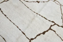 Tapis de chanvre beige scandinave 192x275Cm