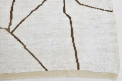 Tapis de chanvre beige scandinave 192x275Cm