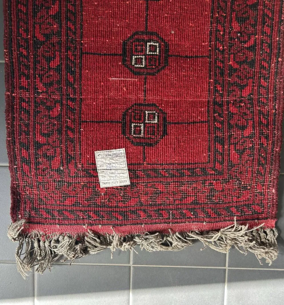 Tapis de couloir Ouzbek de Boukhara 55x140