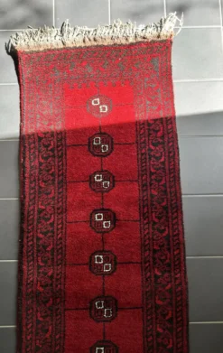 Tapis de couloir Ouzbek de Boukhara 55x140