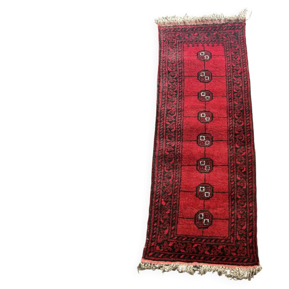 Tapis de couloir Ouzbek de Boukhara 55x140