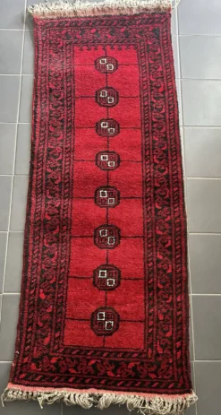 Tapis de couloir Ouzbek de Boukhara 55x140