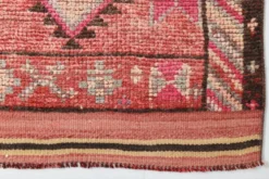 Tapis de couloir rouge cannelle 83 x 337 cm, tapis de couloir en laine turque, tapis ancien