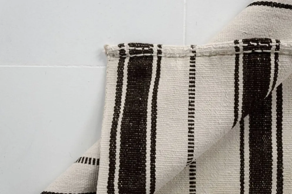 Tapis de couloir vintage en chanvre turc