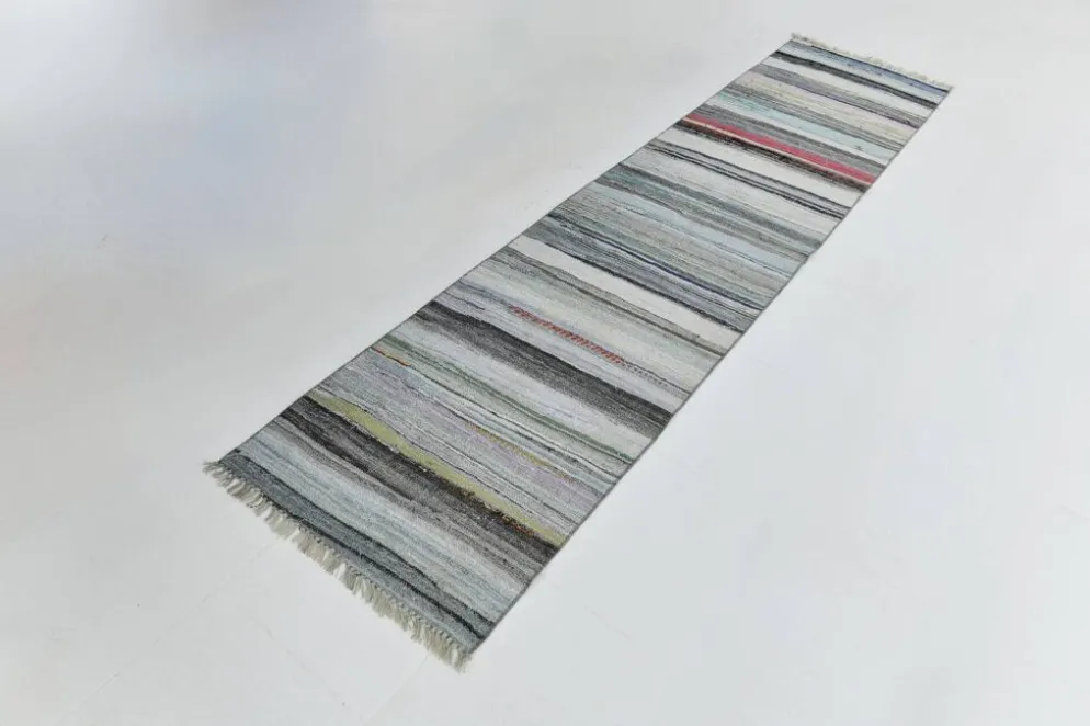 Tapis de couloir vintage Kilim 2x10, 71x297 cm
