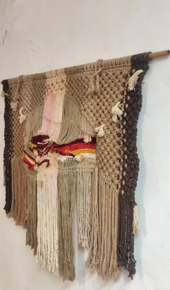 Tapis de macramé Espagne, années 1970.