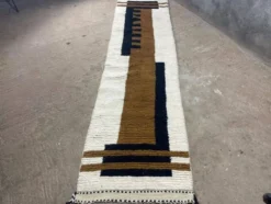 Tapis de passage en laine pure fait main traditionnelle taille 75/300 cm