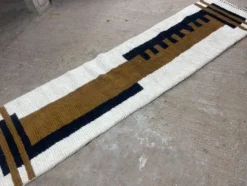 Tapis de passage en laine pure fait main traditionnelle taille 75/300 cm