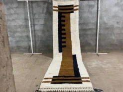 Tapis de passage en laine pure fait main traditionnelle taille 75/300 cm