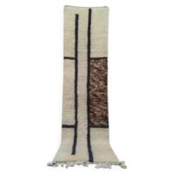 Tapis de passage marocain traditionnel artisanale 75/300 cm