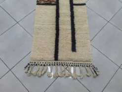 Tapis de passage marocain traditionnel artisanale 75/300 cm