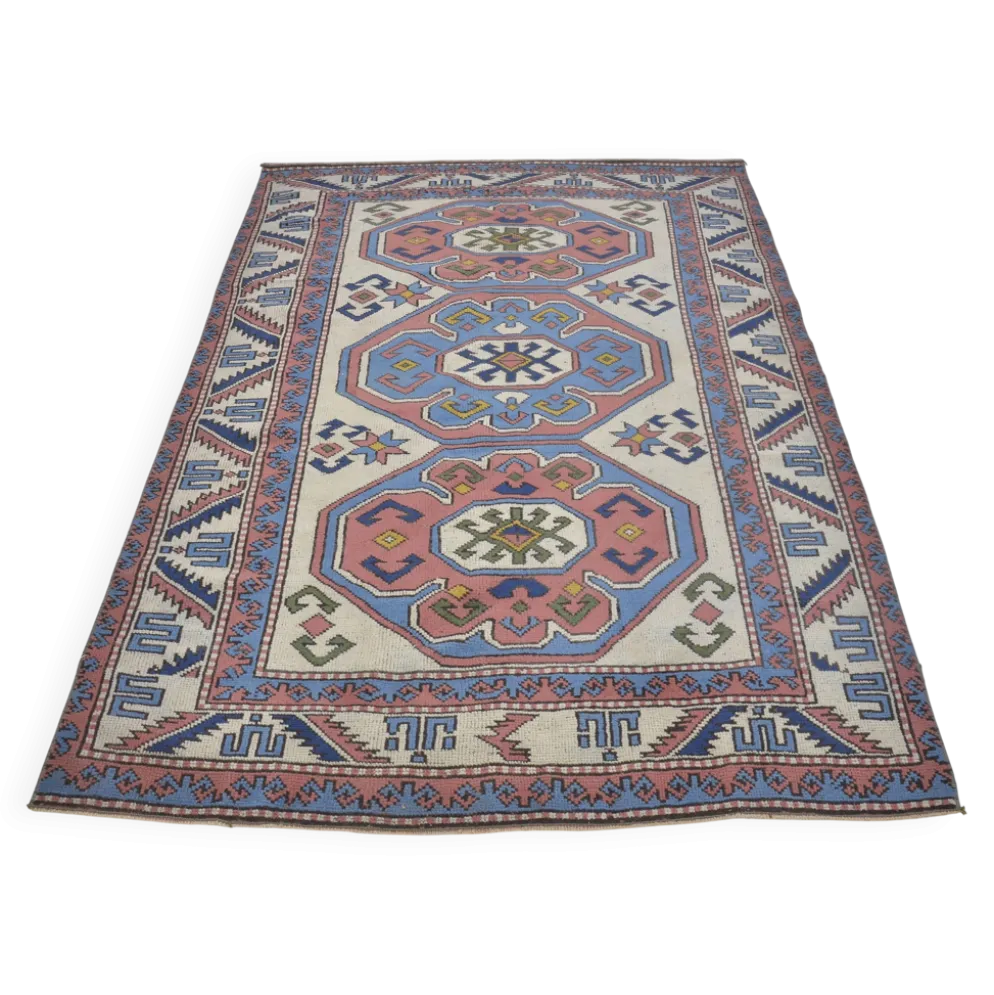 Tapis de sol en laine fait main Oushak sku2565