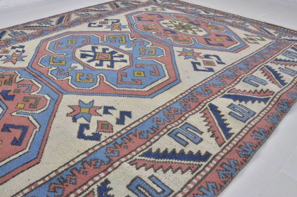 Tapis de sol en laine fait main Oushak sku2565