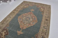 Tapis de sol floral Oushak sku1565