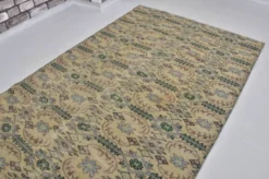 Tapis de sol vintage géométrique Oushak sku 1563
