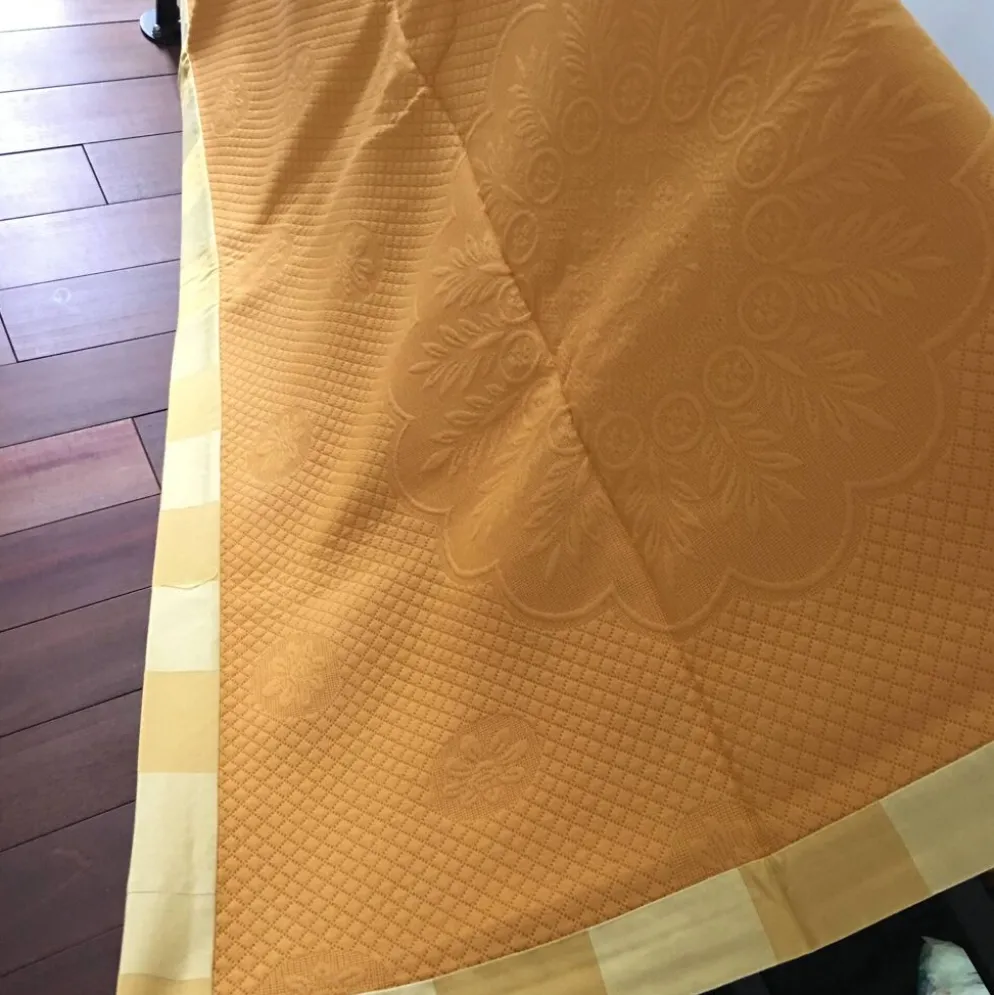 Tapis de Table Jaune tissus Pierre Frey 310 x 150 cm