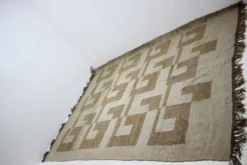 Tapis en laine de style mid-century modern, années 1980