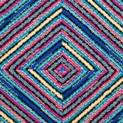 Tapis en laine géométrique "Square" d'Ottavio Missoni des années 1990, exceptionnel post-moderne italien.