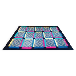 Tapis en laine géométrique